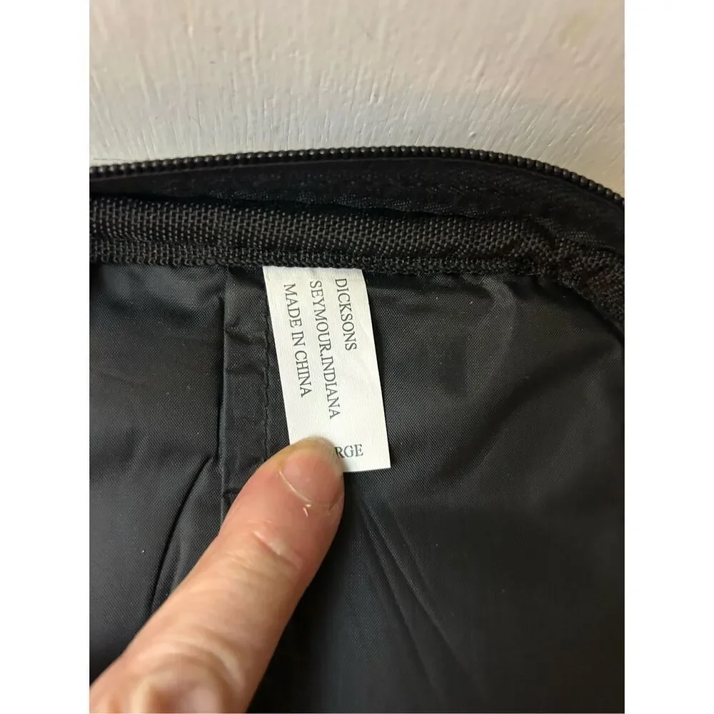 Dicksons Bible cover faux leather‎ zipper handle 10x8 black
